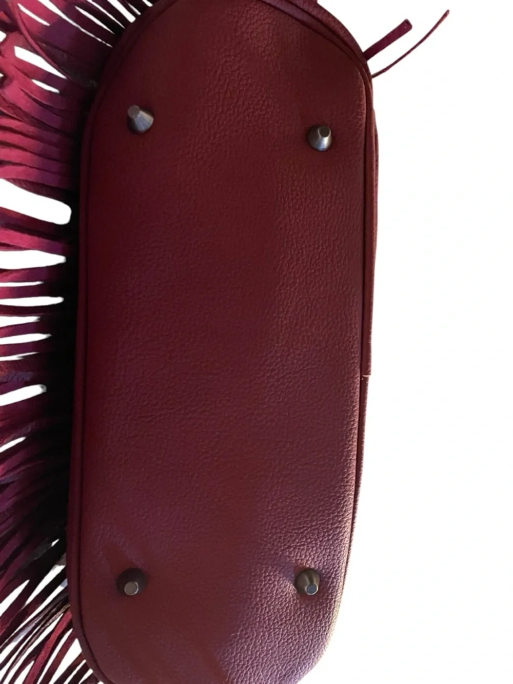 Montana West Red Leather Fringe Backpack – Turquoise Stone & Studs – Western Boh